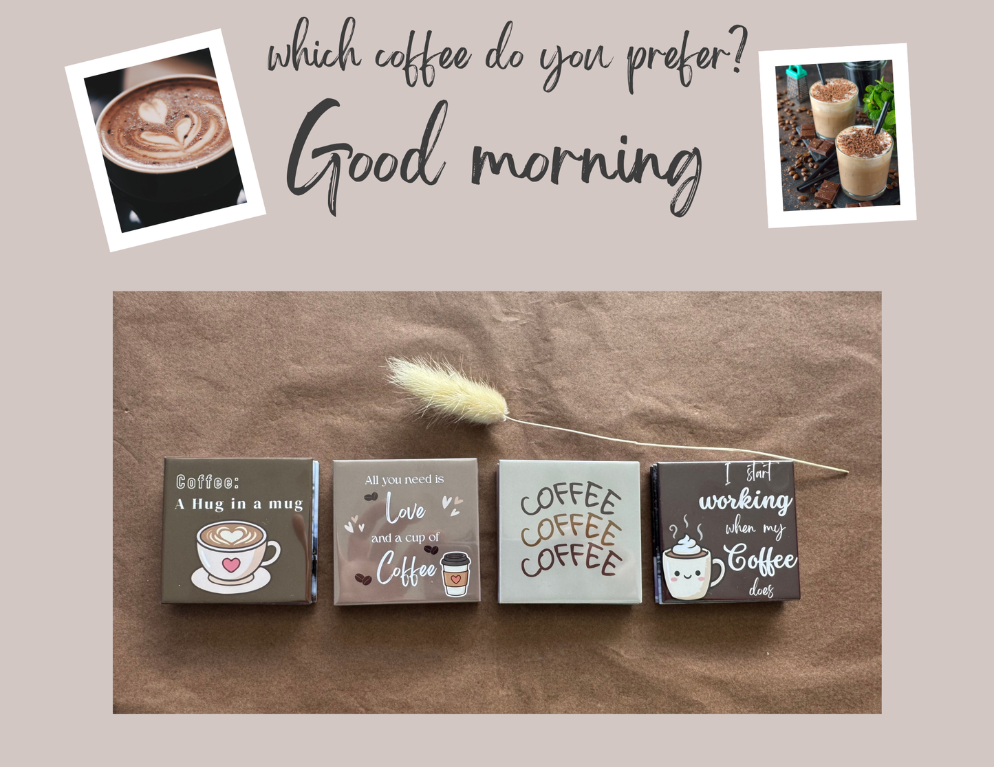 Coffee Lovers + Christian Inspired Magnets - Ready-Made Designs
