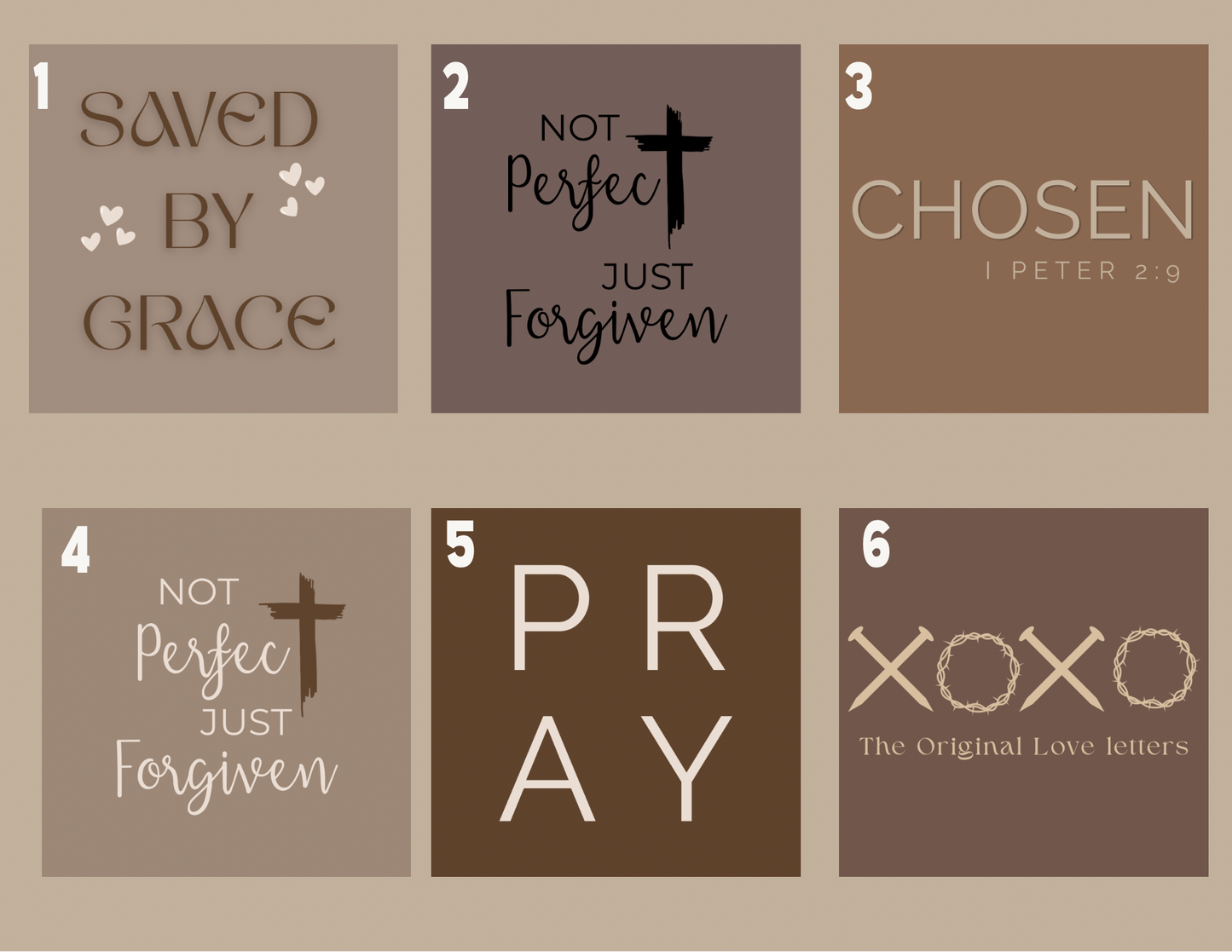 Christian Inspirational Magnets - Ready-Made Designs