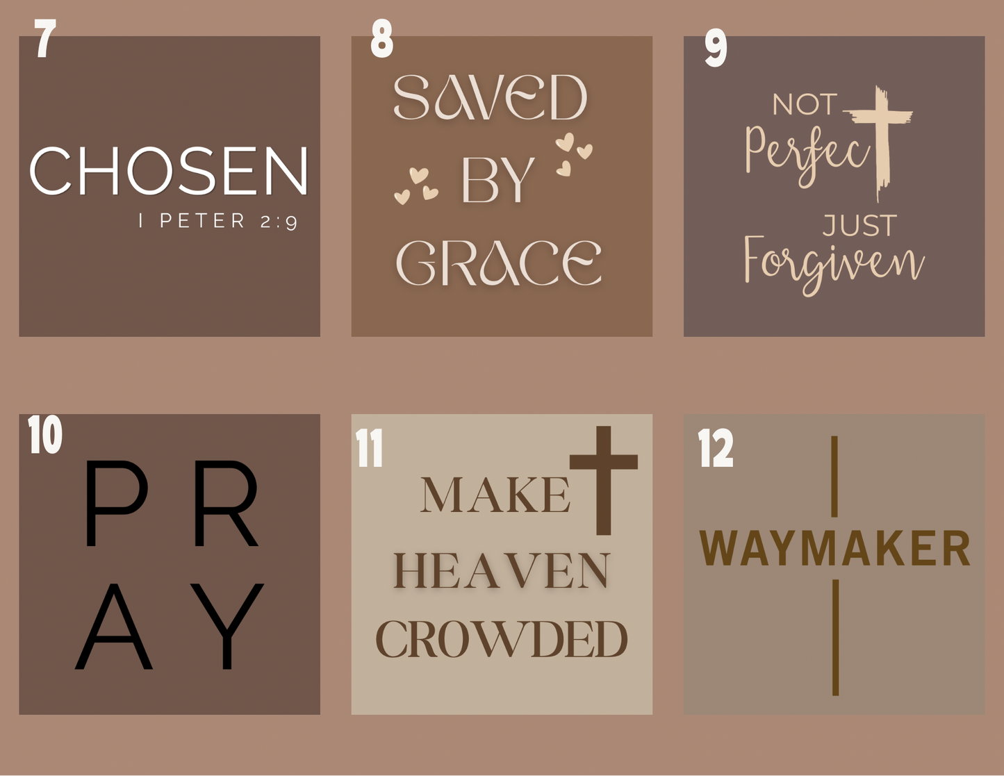 Christian Inspirational Magnets - Ready-Made Designs