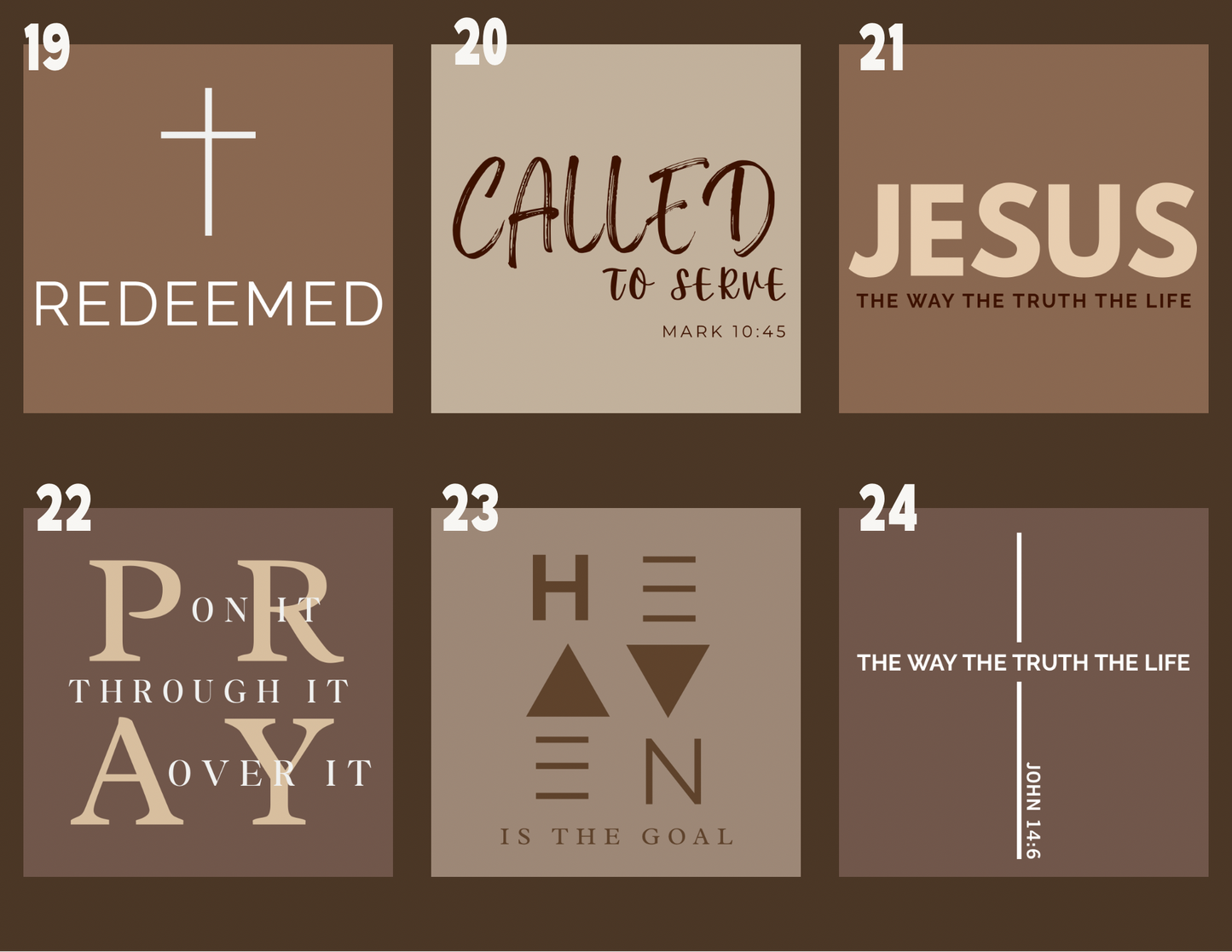 Christian Inspirational Magnets - Ready-Made Designs