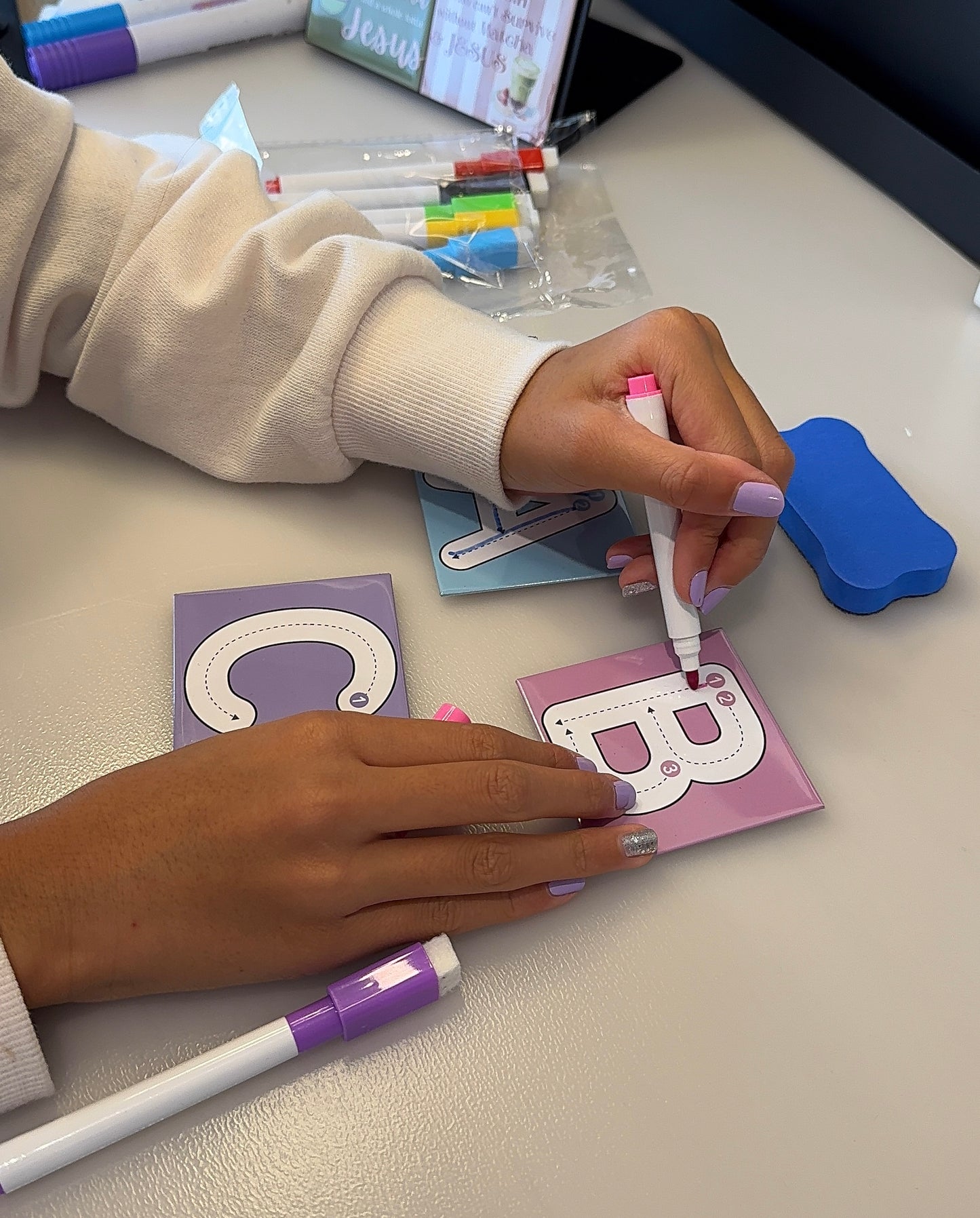 Kids Alphabet Trace & Erase w/ Colour Markers