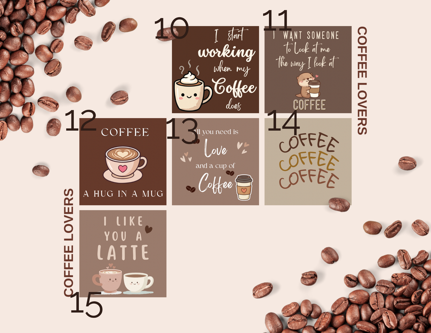 Coffee Lovers + Christian Inspired Magnets - Ready-Made Designs