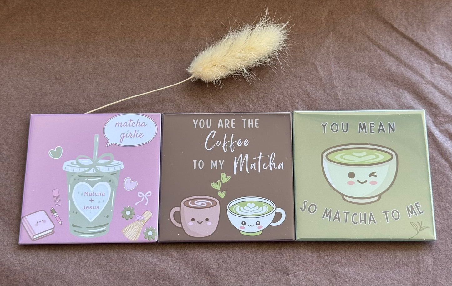 Matcha Lover + Christian Inspired Magnets - Ready-Made Designs