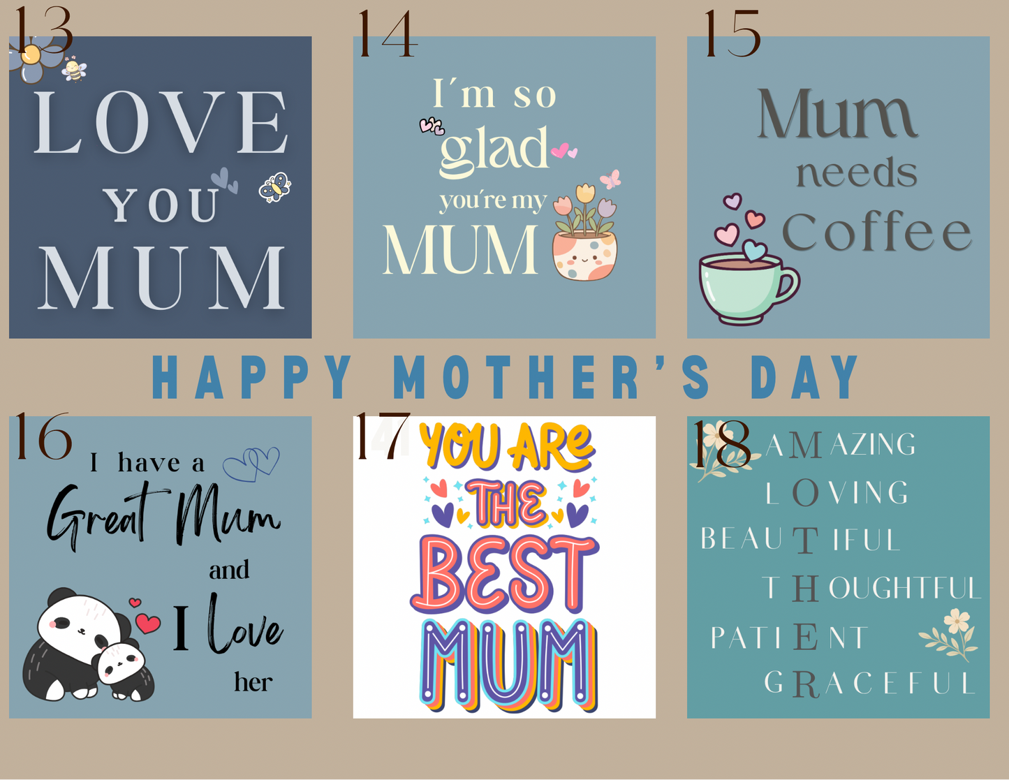 Mother's Day Magnets - Ready-Made Designs