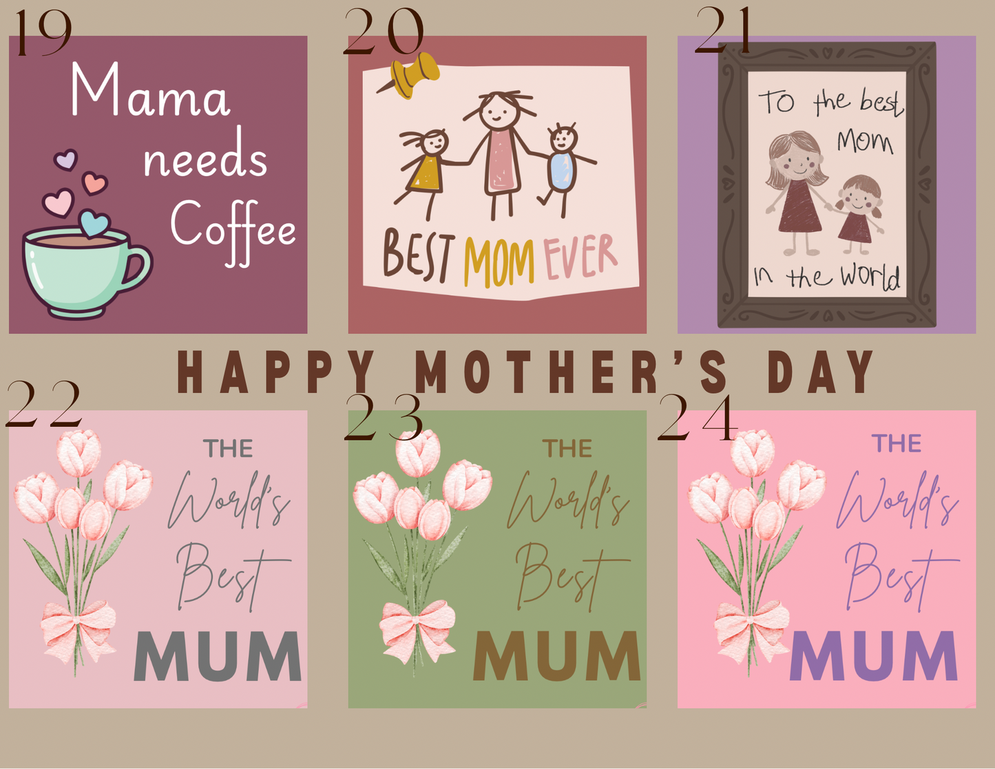 Mother's Day Magnets - Ready-Made Designs
