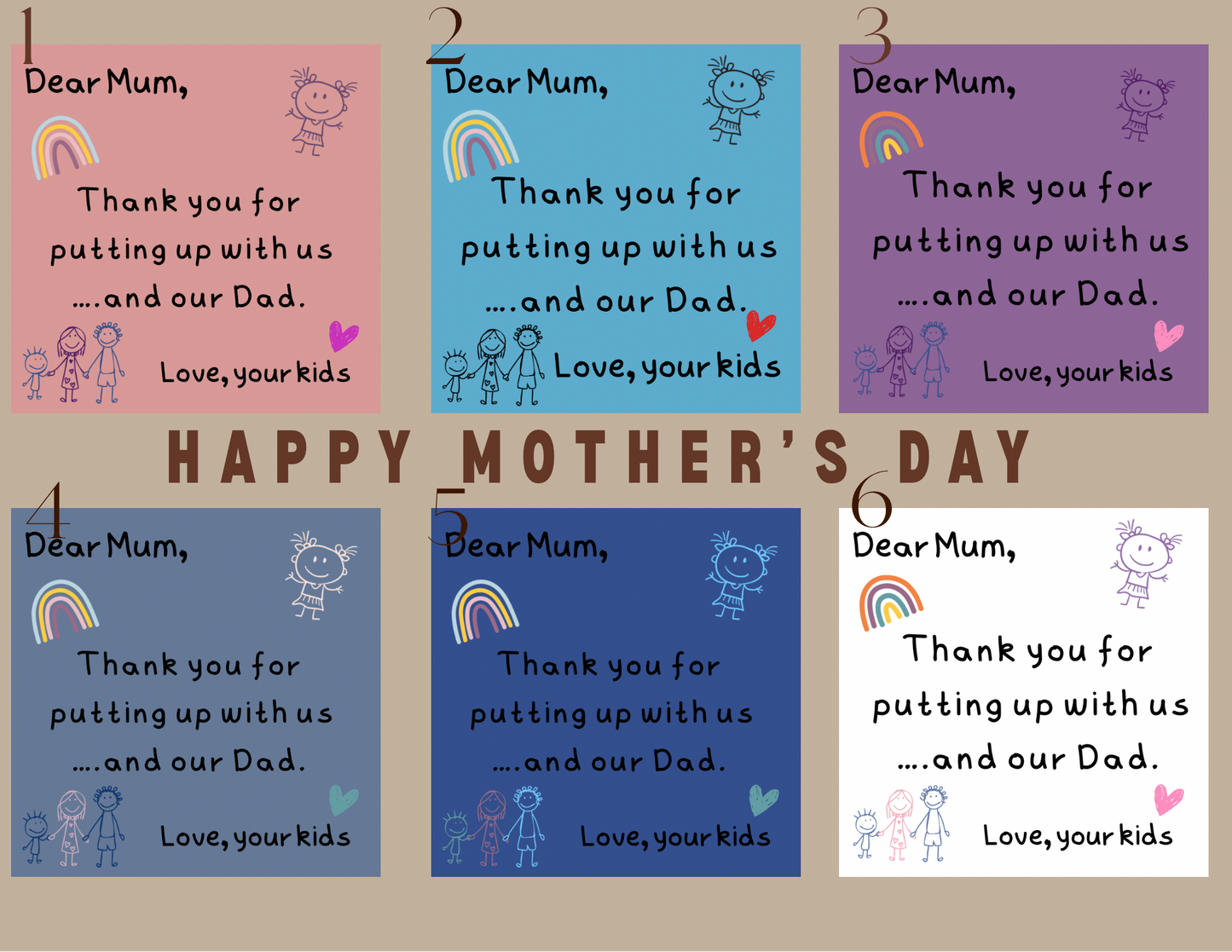 Mother's Day Magnets - Ready-Made Designs