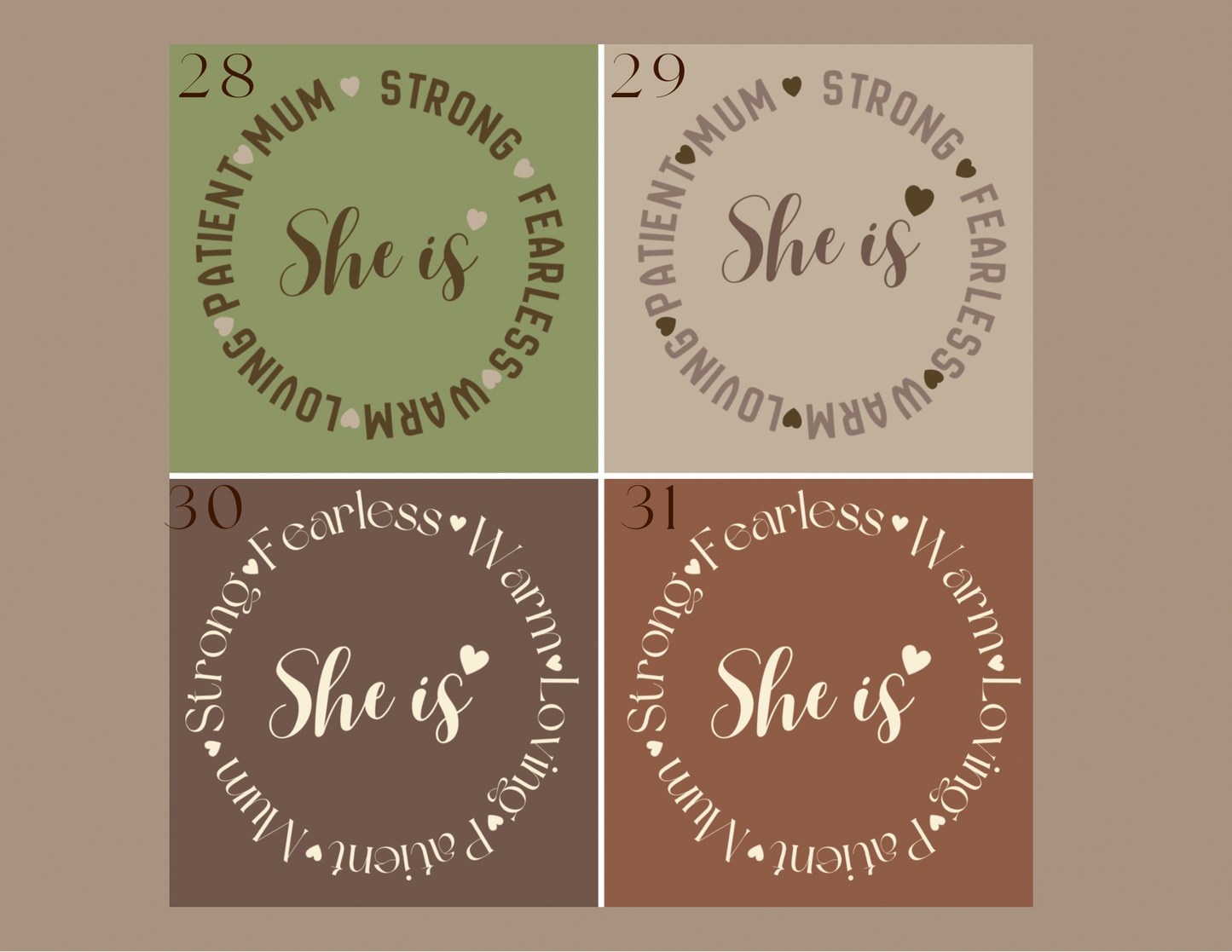 Mother's Day Magnets - Ready-Made Designs
